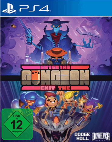 Enter-Exit The Gungeon box art for Playstation 4